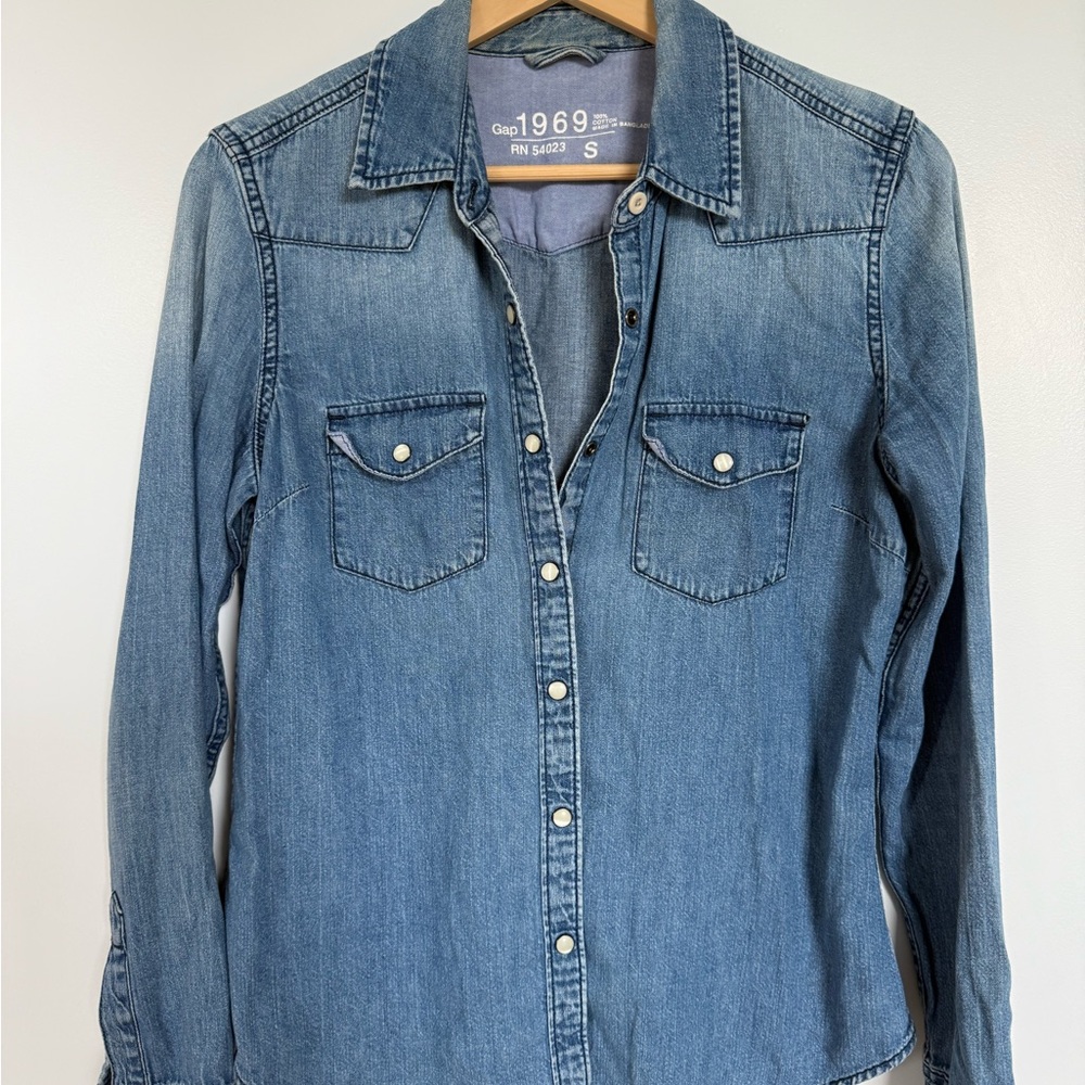 GAP Blue Denim Shirt